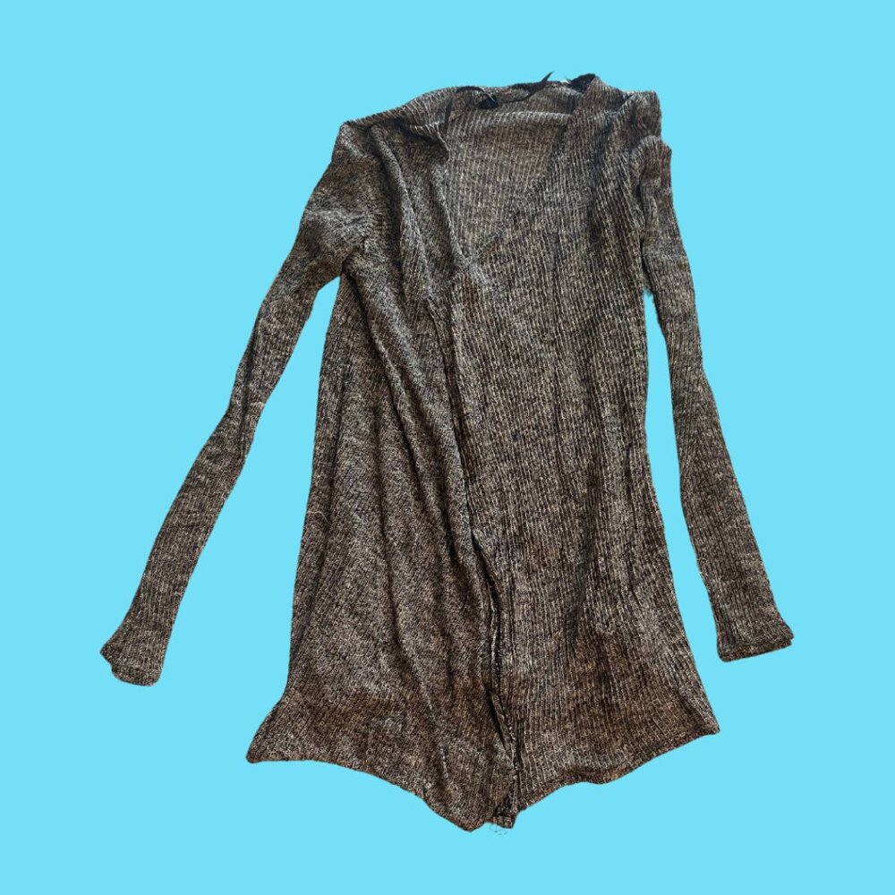 Volcom XL/Medium Black and white cardigan